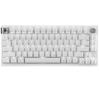 Corsair Teclado mecánico inalámbrico K65 Plus 75% RGB intercambiable en caliente para Mac y iPad, interruptores lineales MLX Red v2 prelubricados, amortiguación de sonido, diseño QWERTY NA, blanco