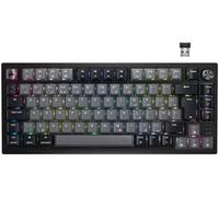 CORSAIR Teclado mecánico inalámbrico K65 PLUS 75% RGB intercambiable en caliente - Interruptores lineales rojos CORSAIR MLX prelubricados - Montaje superior - Amortiguación de sonido de doble capa -