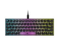 Corsair Teclado mecánico para Juegos K65 RGB Mini 60%, interruptores mecánicos Cherry MX Brown, retroiluminación RGB Personalizable por tecla, Cable USB Tipo C Desmontable, diseño QWERTY NA, Color