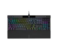 Corsair Teclado mecánico para juegos K70 RGB PRO con cable (interruptores rojos Cherry MX RGB: lineal y rápido, hipersondeo de 8.000 Hz, teclas PBT Double-Shot PRO, NA,negro