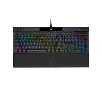 Corsair Teclado mecánico para juegos K70 RGB PRO,Interruptores de teclas azul Cherry MX,Hipersondeo de 8000 Hz,Teclas de doble disparo PBT duraderas,Cable USB tipo C desmontable,Negro