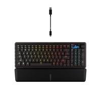 Corsair Teclado mecánico para Juegos Vanguard 96 con cableado: diseño del 96%, interruptores de Plasma Lineal MLX, sondeo de 8000Hz, Pantalla LCD, Cubierta de Flujo Virtual, Teclas G, SOCD Flashtap