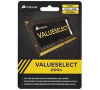Corsair Value Select - Módulo de memoria de 8 GB (1 x 8 GB, SODIMM, DDR4, 2133 MHz, CL15), negro (CMSO8GX4M1A2133C15)
