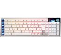 Corsair Vanguard Air 99 Wireless - Teclado Gamer Óptico-Mecánico Low-Profile RGB 99%, QWERTY Español, Switches OPX, 8000Hz Hyper-Polling, Integración Stream Deck, FlashTap SOCD - Blanco