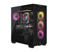 Corsair Vengeance a7500 Gaming PC - CPU AMD Ryzen 5 9600X refrigerada por líquido - GPU NVIDIA GeForce RTX 5060 - Memoria DDR5 RGB Vengeance de 16 GB - SSD M.2 de 1 TB - Negro