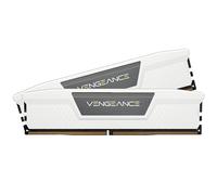 CORSAIR Vengeance DDR5 RAM 64GB (2x32GB) hasta 6000MHz CL30-36-36-76 1.4V AMD Expo & Intel XMP Memoria de Ordenador de Sobremesa - Blanco (CMK64GX5M2B6000Z30W)