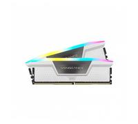 Corsair VENGEANCE RGB DDR5 32GB (2x16GB) 5200Mhz C40 Memoria per Desktop (Regulación de Voltaje a Bordo, perfiles XMP 3.0 Personalizados, Factor de Forma Compacto, Optimizadas para Intel) Blanco