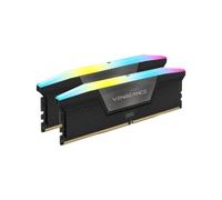 CORSAIR Vengeance RGB DDR5 RAM 32GB (2x16GB) 6000MHz CL38 Intel XMP iCUE Memoria de Ordenador Compatible - Negro (CMH32GX5M2B6000C38)