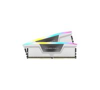 CORSAIR Vengeance RGB DDR5 RAM 32GB (2x16GB) 6000MHz CL30 Intel XMP iCUE Memoria de Ordenador Compatible - Blanco (CMH32GX5M2B6000C30W)
