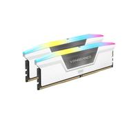 CORSAIR Vengeance RGB DDR5 RAM 64GB (2x32GB) 6400MHz CL32 Intel XMP iCUE Memoria de Ordenador Compatible - Blanco (CMH64GX5M2B6400C32W)