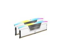 CORSAIR Vengeance RGB DDR5 RAM 64GB (2x32GB) 6400MHz CL32 Intel XMP iCUE Memoria de Ordenador Compatible - Blanco (CMH64GX5M2B6400C32W)