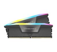 CORSAIR Vengeance RGB DDR5 64GB (2x32GB) DDR5 6000MHz CL40 AMD Expo Intel XMP iCUE Memoria de Ordenador Compatible - Gris (CMH64GX5M2B6000Z40)