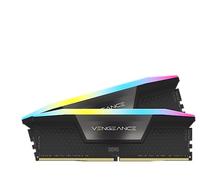 CORSAIR Vengeance RGB DDR5 64GB (4 x 16GB) hasta 6000MHz Intel RAM | Memoria Gaming de Sobremesa, Compatible con Intel XMP 3.0, CL36, Negro, CMH64GX5M4B6000C36