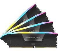 CORSAIR Vengeance RGB DDR5 64GB (4 x 16GB) hasta 6400MHz Intel RAM | Memoria Gaming de Sobremesa, Compatible con Intel XMP 3.0, CL32, Negro, CMH64GX5M4B6400C32