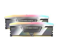 CORSAIR Vengeance RGB DDR5 CUDIMM 48GB (2x24GB) hasta 8000MHz CL38-50-50-128 1.4V Intel XMP Memoria de Ordenador de Sobremesa - Plata (CMHC48GX5M2X8000C38)