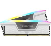 CORSAIR Vengeance RGB DDR5 RAM 32GB (2x16GB) 6400MHz CL32-40-40-84 1.40V AMD Expo Intel XMP 3.0 Memoria de Ordenador de Sobremesa - Blanco (CMH32GX5M2B6400Z32W)