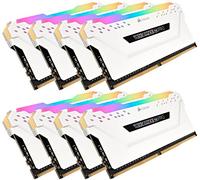 Corsair Vengeance RGB Pro - Kit de Memoria Entusiasta 128 GB (4 x 8 GB), DDR4, 3000 MHz, C16, XMP 2.0, Iluminación LED RGB, Blanco