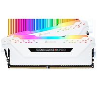 Corsair Vengeance RGB Pro - Kit de Memoria Entusiasta 16 GB (2 x 8 GB), DDR4, 2666 MHz, C16, XMP 2.0, Iluminación LED RGB, Blanco