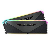 Corsair Vengeance RGB RT 64GB (2x32GB) DDR4 3600MHz C18 Memoria de Sobremesa (Iluminación Dinámica RGB, Optimizado para AMD 300/400/500 Series, Compatible con Intel 300/400/500 Series) Negro