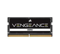 CORSAIR Vengeance DDR5 SODIMM 16GB (1x16GB) DDR5 5200MHz C44 Compatible con Casi Cualquier Sistema Intel y AMD, Fácil instalación, Tiempos de Carga más Rápidos, XMP 3.0 - Negro (CMSX16GX5M1A5200C44)