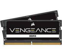 CORSAIR Vengeance SODIMM DDR5 RAM 16GB (2x8GB) hasta 4800MHz CL40-40-40-77 1.10V Intel XMP 3.0 Memoria del Portátil - Negro (CMSX16GX5M2A4800C40)