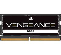 CORSAIR Vengeance SODIMM DDR5 RAM 32GB (1x32GB) 5600MHz CL48-48-48-90 1.10V Intel XMP 3.0 Memoria del Portátil - Negro (CMSX32GX5M1A5600C48)