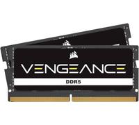 CORSAIR Vengeance SODIMM DDR5 RAM 32GB (2x16GB) hasta 5600MHz CL48-48-48-90 1.10V Intel XMP 3.0 Memoria del Portátil - Negro (CMSX32GX5M2A5600C48)