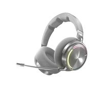 Corsair Virtuoso MAX Wireless Auriculares para Juegos con Bluetooth - Dolby Atmos, SoundID, Cancelación Activa del Ruido, Micrófono de Calidad Broadcast, para PC, Mac, PS5, PS4 - Plata