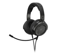Corsair Virtuoso Pro Auriculares con Cable y Parte Posterior Abierta para Juegos - Micrófono Unidireccional Extraíble - Transductores de Audio de Grafeno 50mm - Carbon