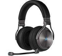 Corsair VIRTUOSO RGB WIRELESS SE, Auriculares para Juegos de Alta Fidelidad, Envolvente e Inmersivo 7.1, Micrófono Extraíble y Omnidireccional, para PC, PS4, Switch y Móviles, Gris