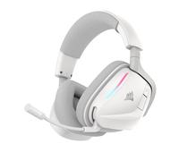 Corsair Void v2 Auriculares Inalámbricos para Juegos con Bluetooth para PC, PS5, PS4, Switch y Móvil - Dolby Atmos, Batería de 70 Horas, Inalámbrica de Doble Banda, Carga Rápida - Blanco