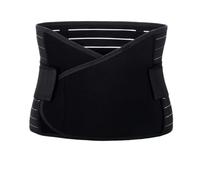 Corsé de hueso de goma suave con memoria, posparto, transpirable, de alto ajuste, para embarazadas, faja moldeadora de cuerpo ajustable para mujeres (Schwarz, L)