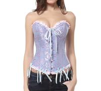 Corsé de mujer corsés de cintura sexy elegante Bustier Top de encaje elegante satén crop top mujer delgado camiseta de tirantes chica verano corsé sexy floral color sólido lencería corta ropa interior