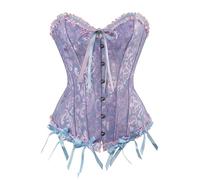 Corsé de mujer elegante vintage elegante moldeador cinturón corset adelgazante Halloween medieval corpiño top gótico satén encaje corsés pirata waist trainer carnaval elástico Shapewear Lencería