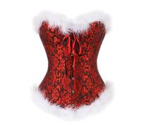 Corsé de mujer negro simple tamaño Slim Corsé deshuesado Floral Elástico Corsé Morado Ceremonia Gótico Curvy Corsé Rosa Fiesta Encaje Cordón Waist Trainer Novia Corsés Ropa Interior, Vino, S