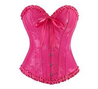 Corsé de pecho completo para mujer, rosa fucsia., XXL (xx_l)