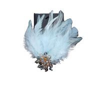 Corsé De Plumas Broche vintage de plumas de cristal con atmósfera, elegante y lujoso, accesorio for banquetes de alta gama, joyería.(Color-03)
