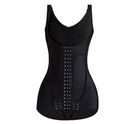 ATLION Corsé Entrenamiento Cintura Mujer Control Barriga Entrenamiento Moldeador Cuerpo Corsé Chaleco Faja 15 Huesos Faja Alta Elasticidad CinturóN Control Barriga Con Cremallera(Black,M)