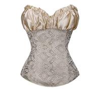Corsé para mujer, renacentista, corsé en la cintura, parte superior con tanga, bustier, cintura completa, corsé para moldear el cuerpo, corsé de encaje hasta la cintura, conjunto de lencería bajo el