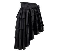 Corsé Punk genérico con falda gótica irregular para danza, traje de rendimiento, estilo pirata del Caribe para espectáculo y eventos, Le Noir, S