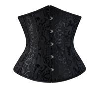 Corset Blanco Acero Corsé Elástico Corset Pirata Mujer Corsé Overbust Gótico Corpiño Encaje Lencería Steampunk Navidad y Halloween Carnaval