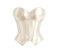 Corset Corto Estilo Cortesano con Ballenas, Bandeau para Noche de Brujas