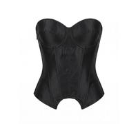 Corset Corto Estilo Cortesano con Ballenas, Bandeau para Noche de Brujas