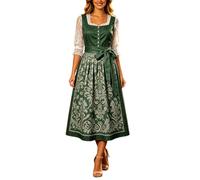 Corset élégante à Lacets, signée Classic Bavarian Festival Attire, idéale Pour le Cosplay Les Soirées à thème., Verde oscuro., L