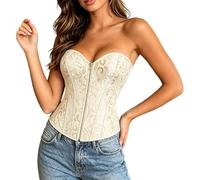 Corset Medieval Mujer Reductor Sexy Corsé Fiesta Gótico Steampunk Floral