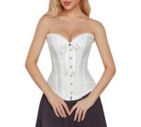 Corset Medieval Mujer Sexy Reductor Corsé Gótico Steampunk Fiesta Floral