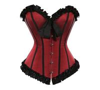 Corset Top Mujer Push Up Bustier Halloween Cinturón Corset Gótico Contenitivo Fiesta Shapewear Lencería Corsé y Cinta Ajustable Waist Bustier para Corsé para Fiesta Navidad y Halloween Carnaval