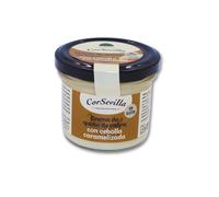 Corsevilla - Crema Queso Cabra Curado - Cebolla Caramelizada - Queso Untar - Gourmet - Cebolla Caramelizada - 1 unidadad - 100 g unidad aprox - 100 g aprox.