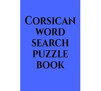 Corsican word search puzzle book