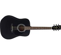 Cort AF510E - Guitarra electroacústica con bolsa para conciertos, color negro satinado